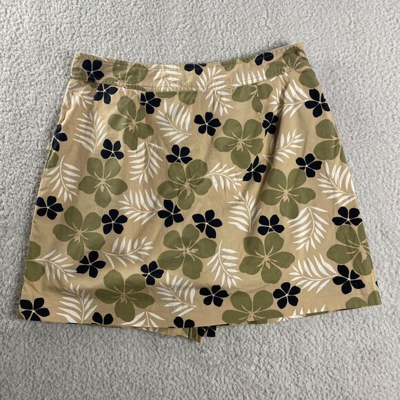 WHITE STAG Stretch Women's Beige Floral Print‎ Skort SIZE 12 - Picture 3 of 9